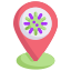 Virus Transmission Flat icon 64x64